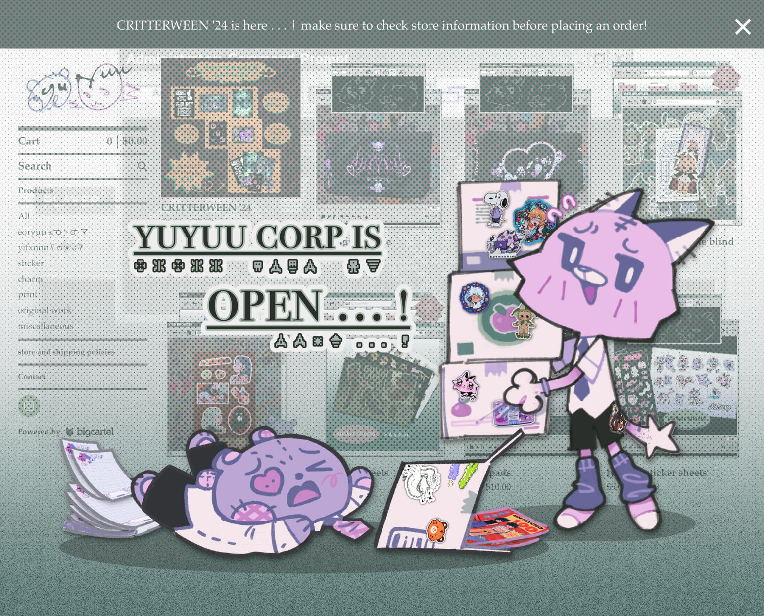 WEB STORE LAUNCH GRAPHIC