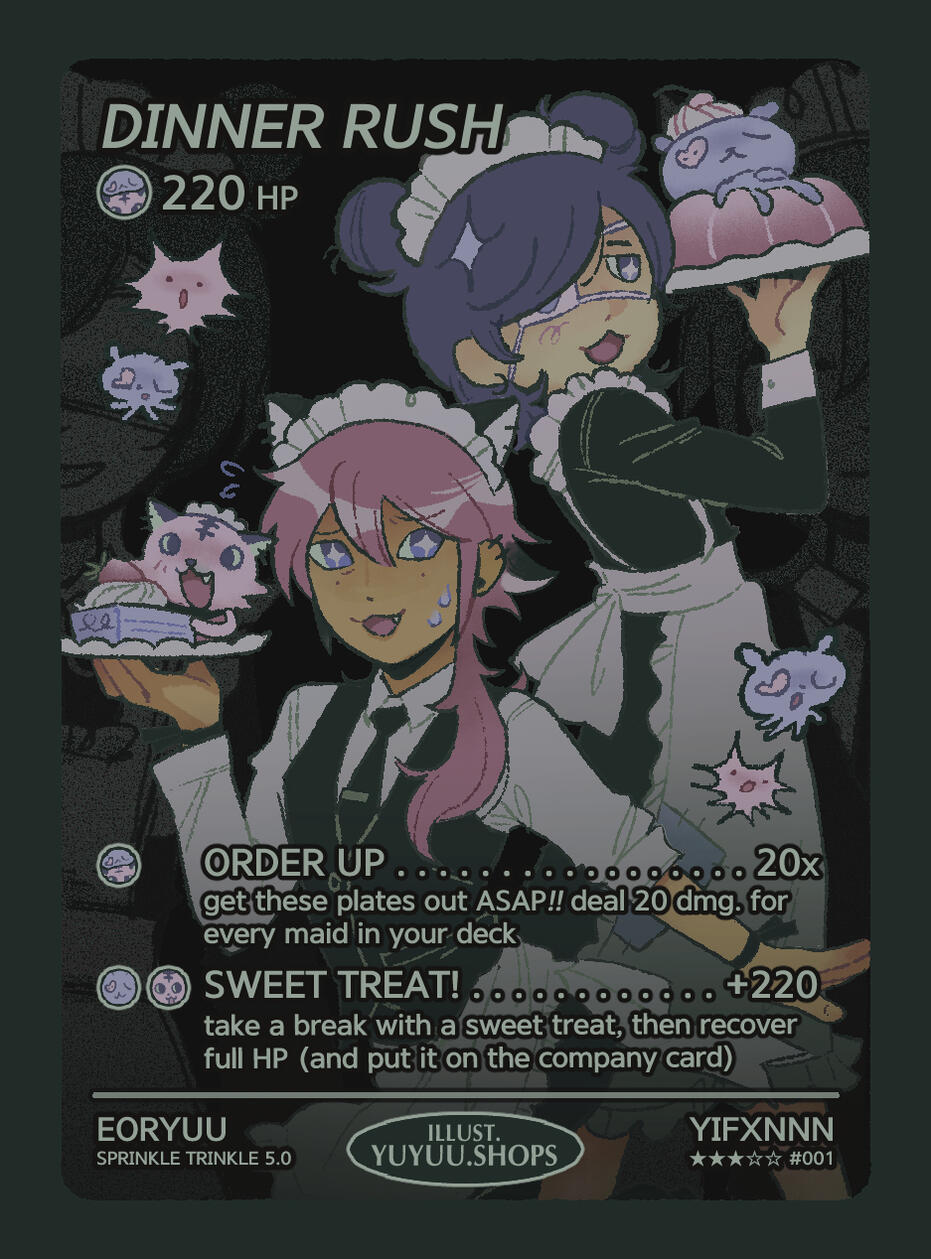 Maid Cafe Trading Card